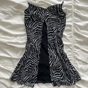 Intimissimi Vintage Zebra Print Mesh Nightgown
